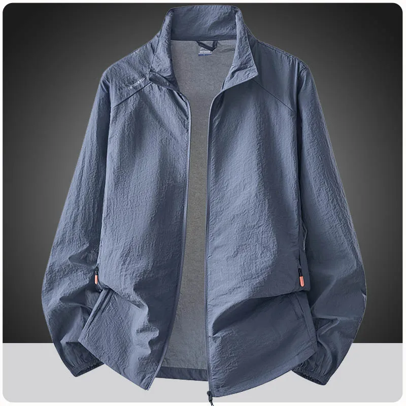 

Plus Size 7XL 8XL Summer Quick Drying Jackets Men Outdoor Ultra Thin Sunscreen Casual Skin Coats Fishing Climbing Hiking Jackets