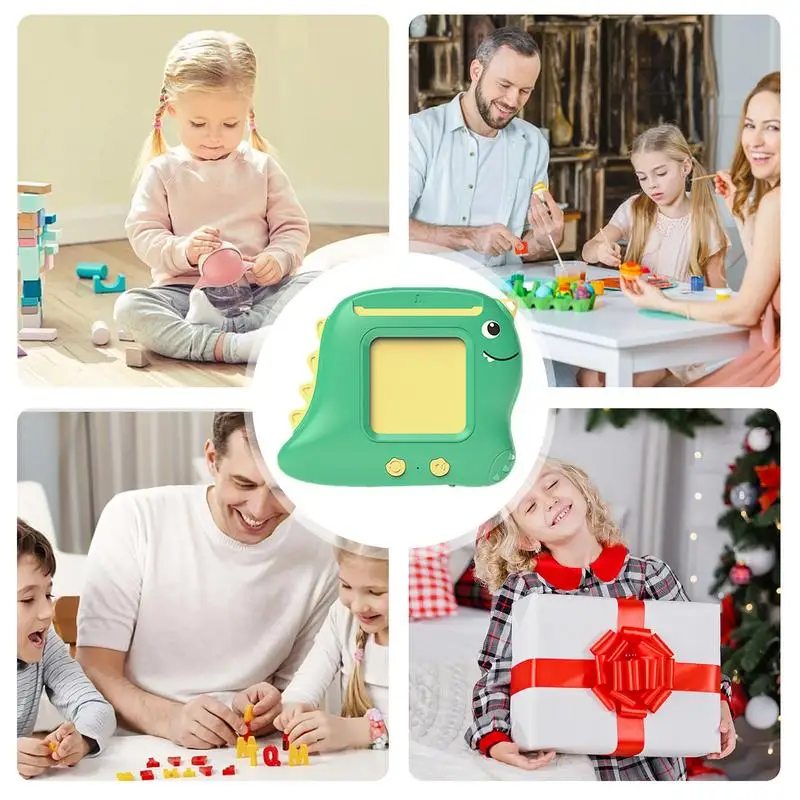 Puzzle Card Learning Machine Puzzle Dinosaur English Learning Cards Standard Pronunciation Learning Interactive Toy For Birthday