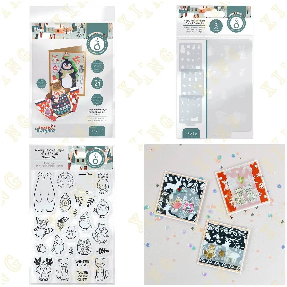 

New Metal Cutting Dies Stamps Stencils Festive Fayre Jumping Buddies Scrapbooking New Make Photo Album Card Diy Paper Embossing