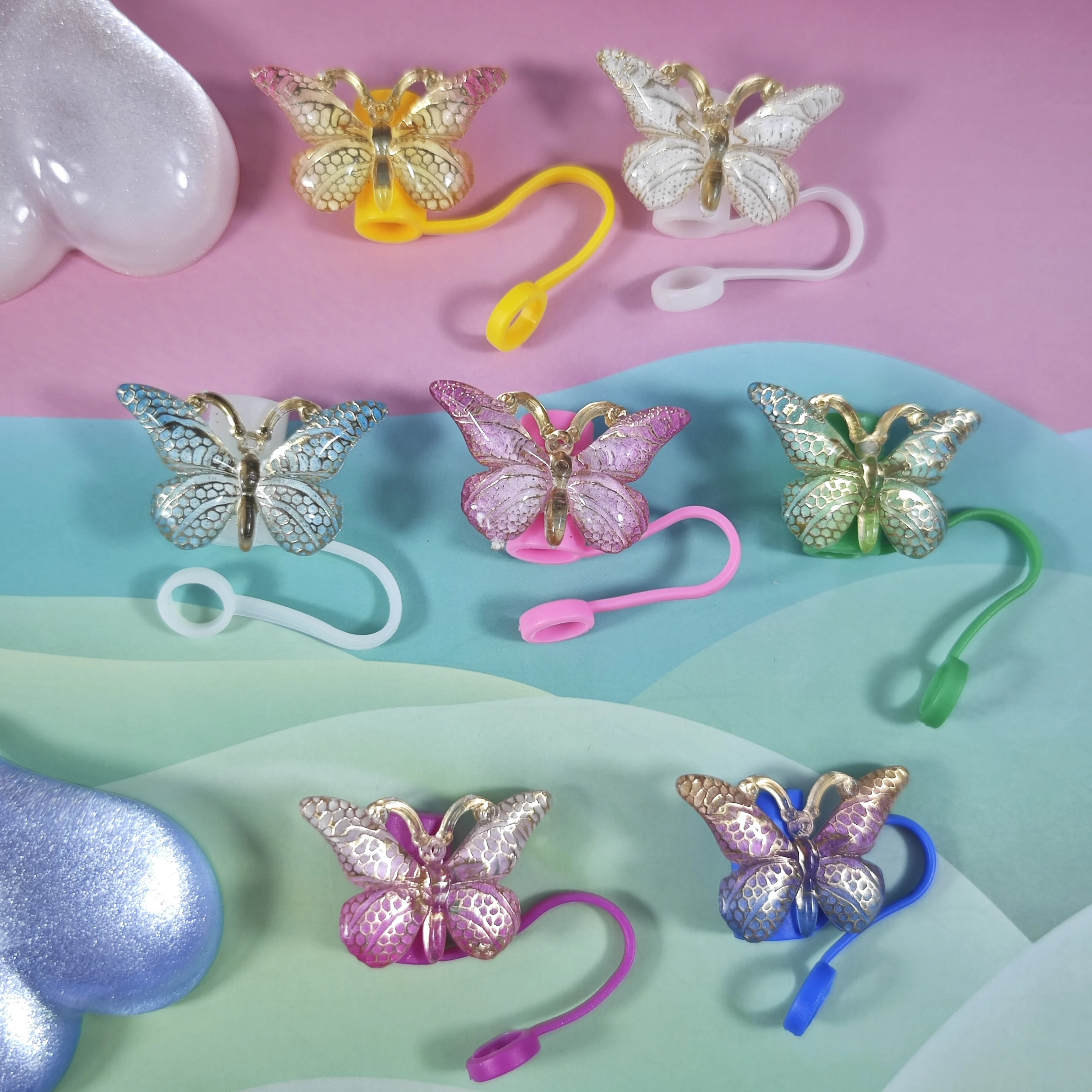 A New And Attractive Gold-Embossed Colored Bow Straw Protective Case