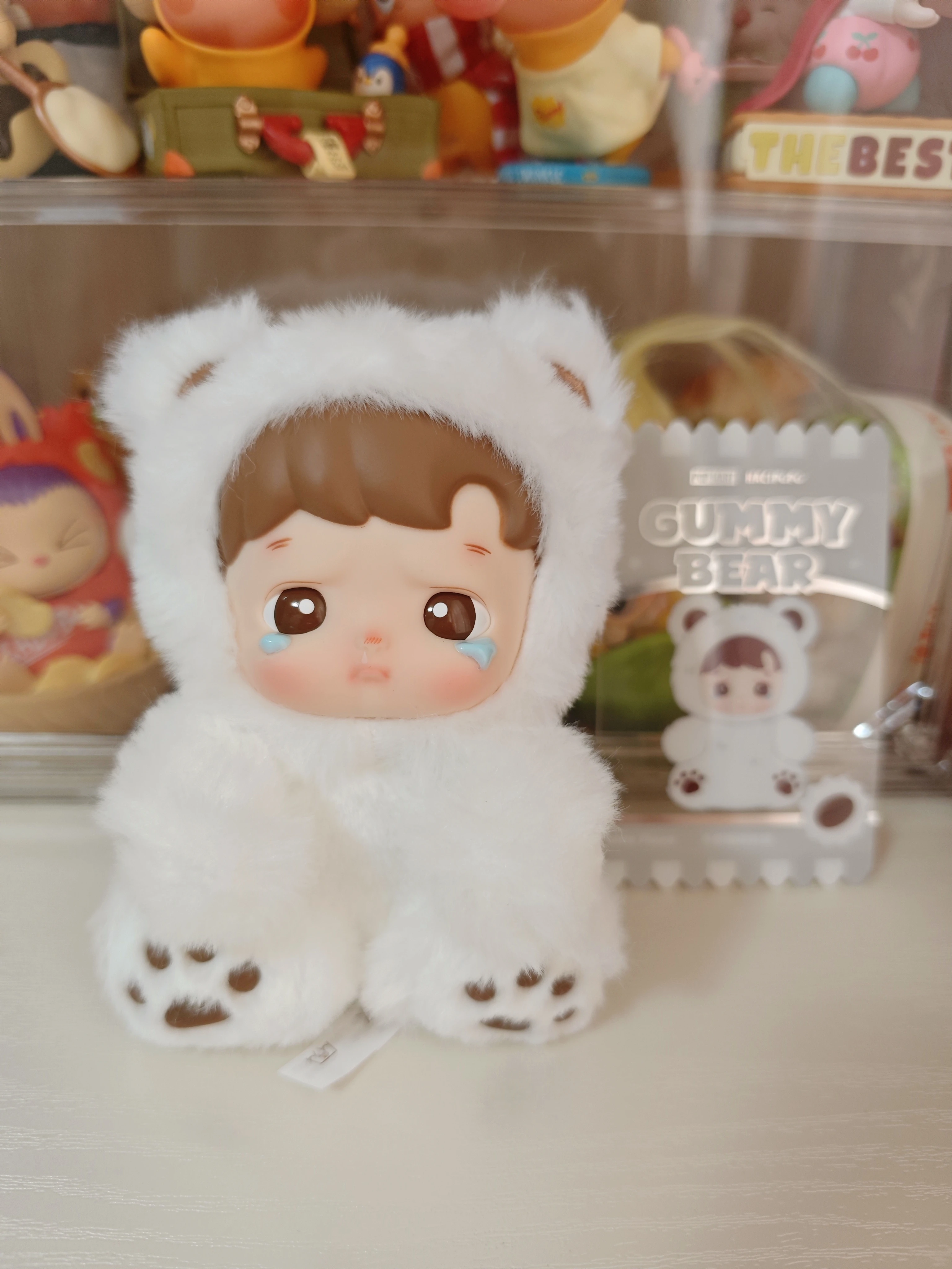 POPMART Haicipupu Seria Gummy Bear Figurka Winylowa Pluszowa Zawieszka Oryginalna Blind Box Urocza Ozdoba Dekoracja Mystery Box Prezent Świąteczny dla Dziewczyn