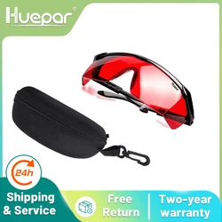Huepar Rot Laser Verbesserung Gläser Einstellbar Laser Schutzbrille Schutz Brillen Kreuz Linie Rotary Schutzbrille