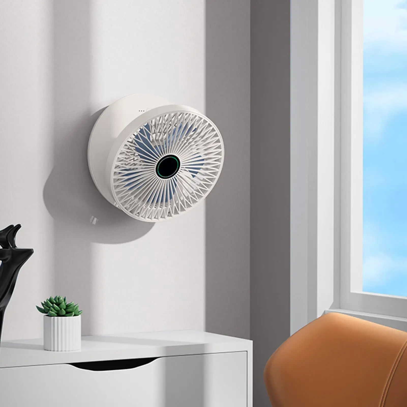 Desk Fans Small Quiet Wall Mount Oscillating 3 Speeds 90 Foldable Personal Table Fan for Living Room Home Office Dorm Kitchen