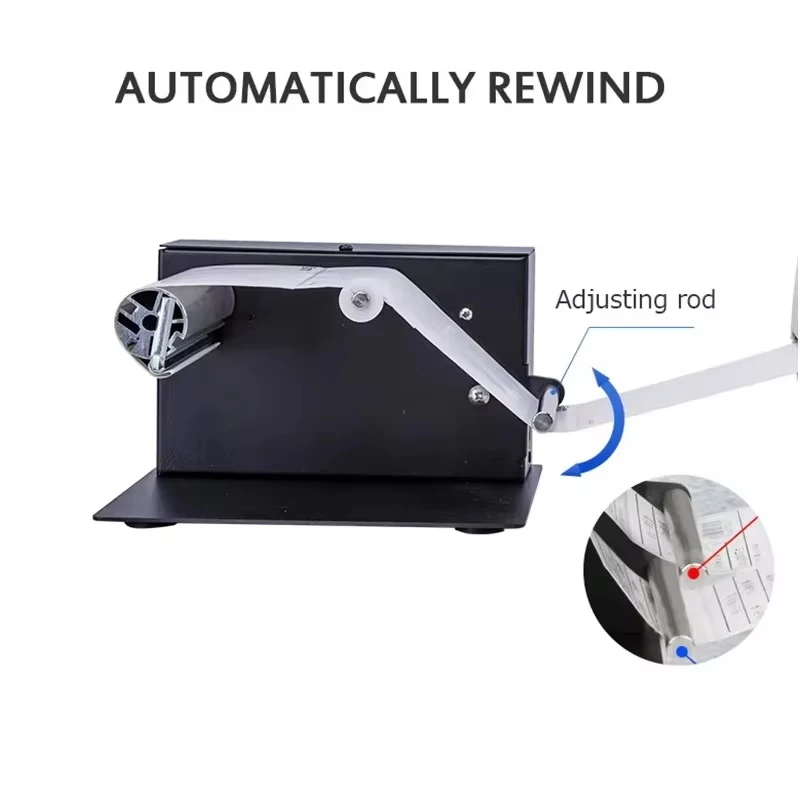 Riavvolgitore automatico per etichette bidirezionale Riavvolgitore per etichette in carta con codice a barre bidirezionale per ufficio e lavoro
