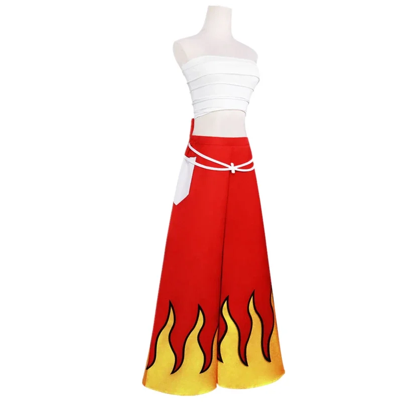 Anime fairy tail cosplay traje erza scarlet sutiã japonês unisex uniforme festa de halloween feminino envoltório calças no peito terno xc4841