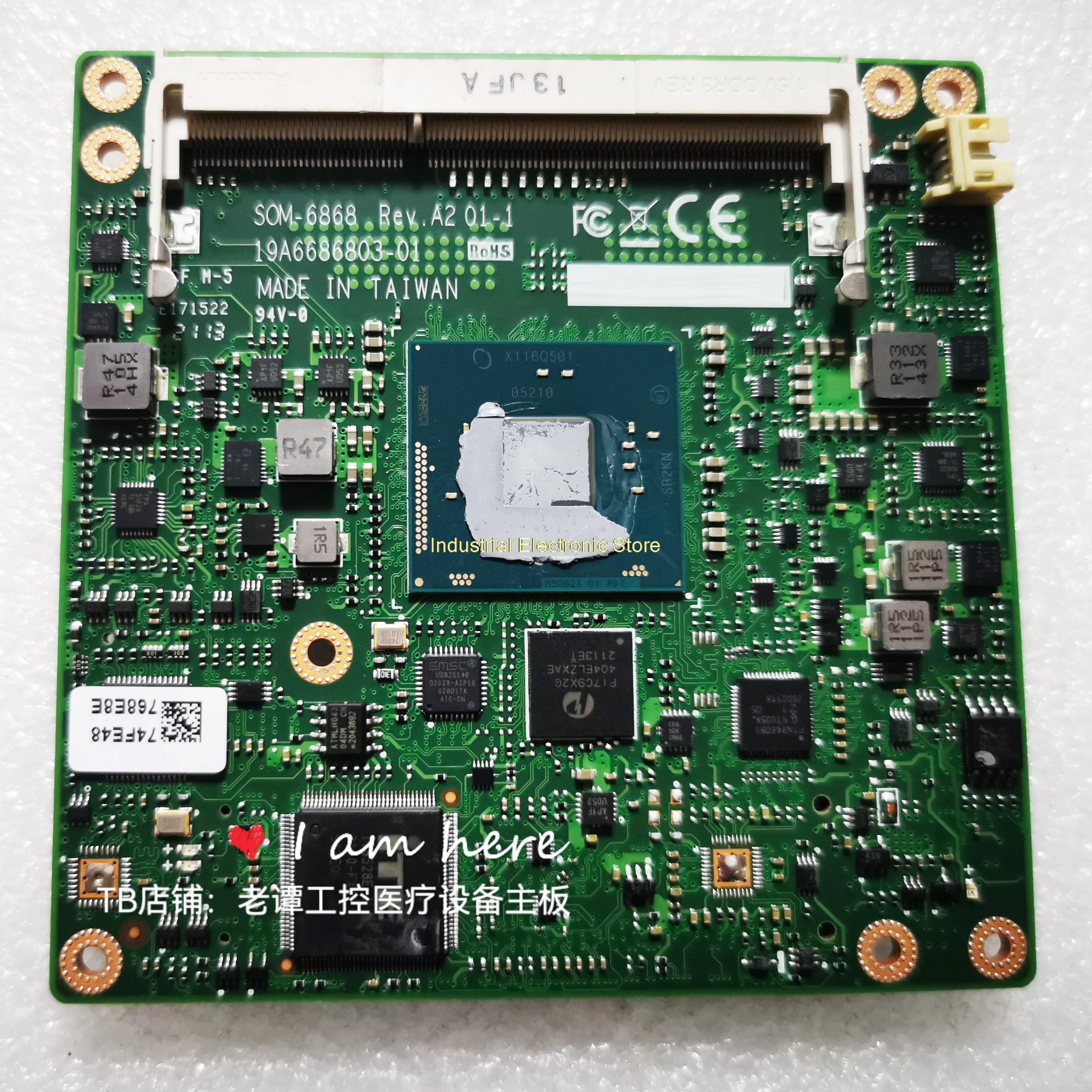 SOM-6868RC-T01A2 For Advantech Industrial Control Motherboard SOM-6868 Rev.A2 01-1