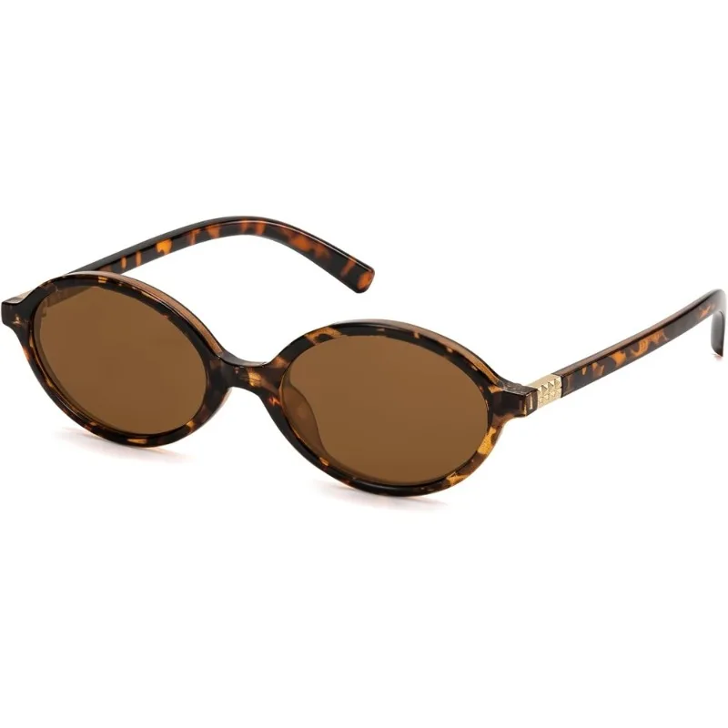 1/2 Stück Herren Vintage Ovale Sonnenbrille 90er Y2K Designer-Stil