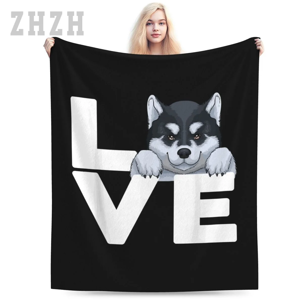 Blanket Best Siberian Husky Huskies Dog Owner Lover Flannel Multifunction Camping Sofa Cover Keep Warm