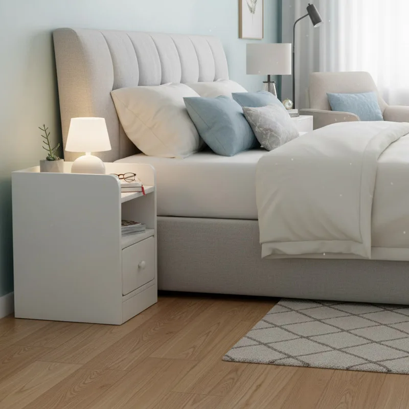 Mini bedside table simple modern home creative bedroom crevice shelf bedside table ultra-narrow small