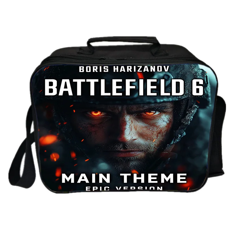 

Лидер продаж BATTLEFIELD модная квадратная изоляционная сумка с мультяшным 3D принтом сумка для обеда студенческая сумка для еды и пикника детская современная повседневная сумка для обеда