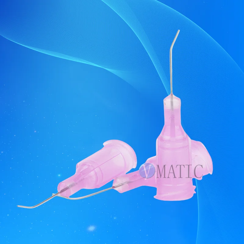 

Бесплатная доставка, 100 шт., 30 г, лаванда, 0,5 дюйма, длина трубки, 45 градусов, изогнутая игла для дозирования 1/2 дюйма