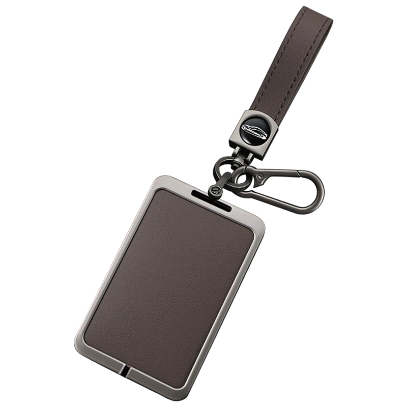 High Quality Metal Leather Car Key Card Case Cover For Tesla Model 3 Model Y Startup Key Card Holder Protector Auto Accessories