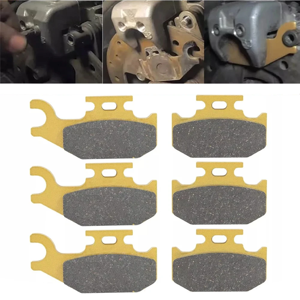 TML Front & Rear Ceramic Disc Brake Pads Kit for Can Am DS650 X 2007, Can Am Outlander 2007-2012, Can Am Outlander Max 2007-2014