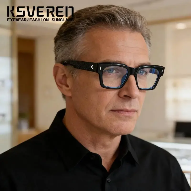Brand Design Square Anti Blue Light Reading Glasses Men Women Prescription Optical Eyewear Magnify Computer Readers Glasses