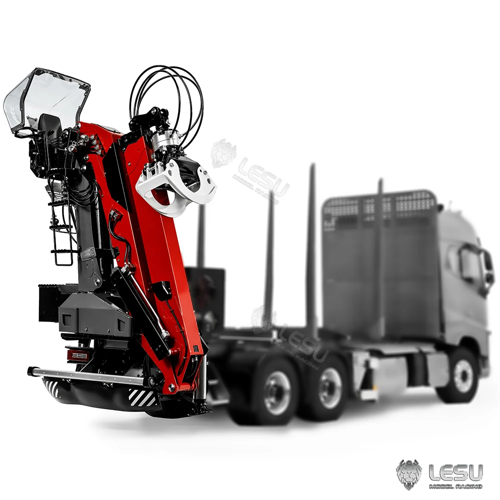 LESU-1/14 timber crane truck model hydraulic crane with flying arm LS-A0002