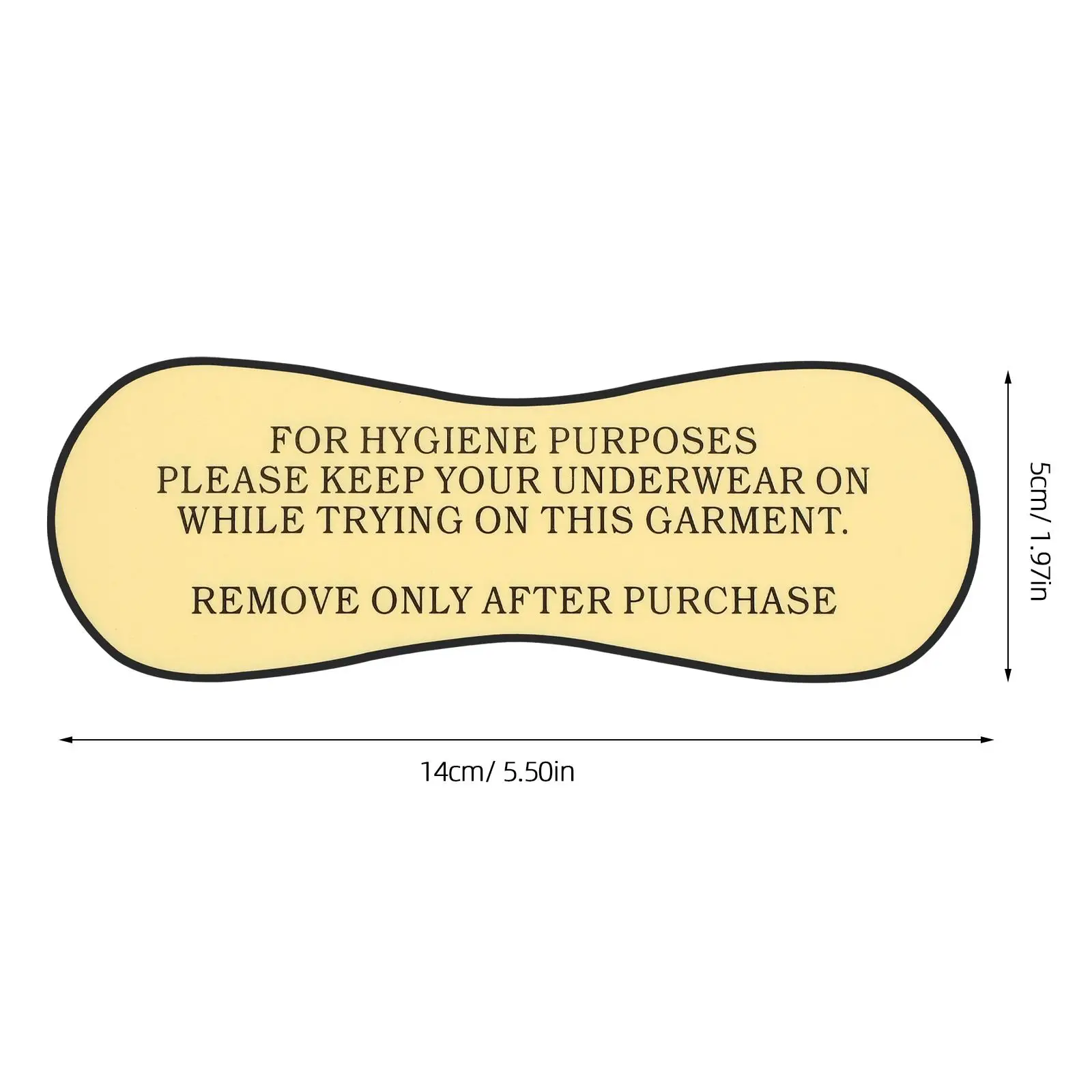 Рисунок 2 - бирки для багажника купальника 5X14 см