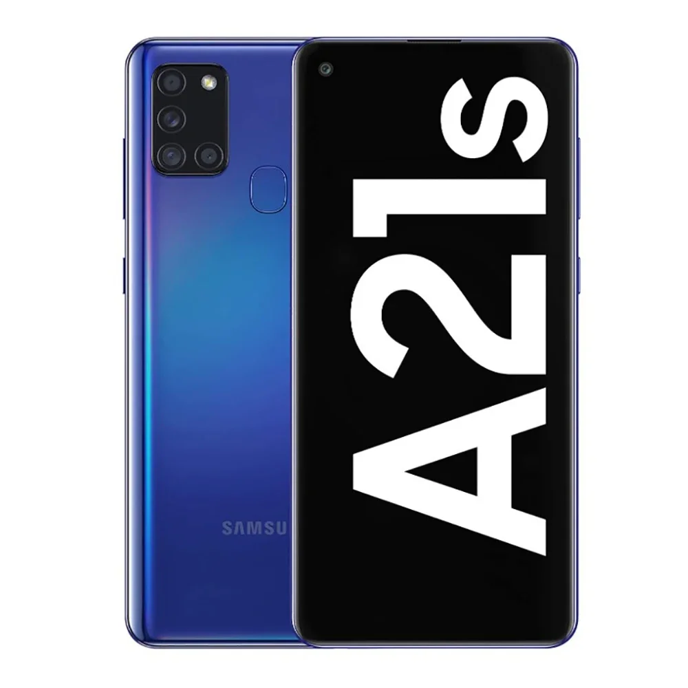 Original Samsung Galaxy A21s A217F 4G Mobile Cell Phone Dual SIM 6.5" RAM 3GB ROM 32GB 48MP Android Unlocked Smartphone