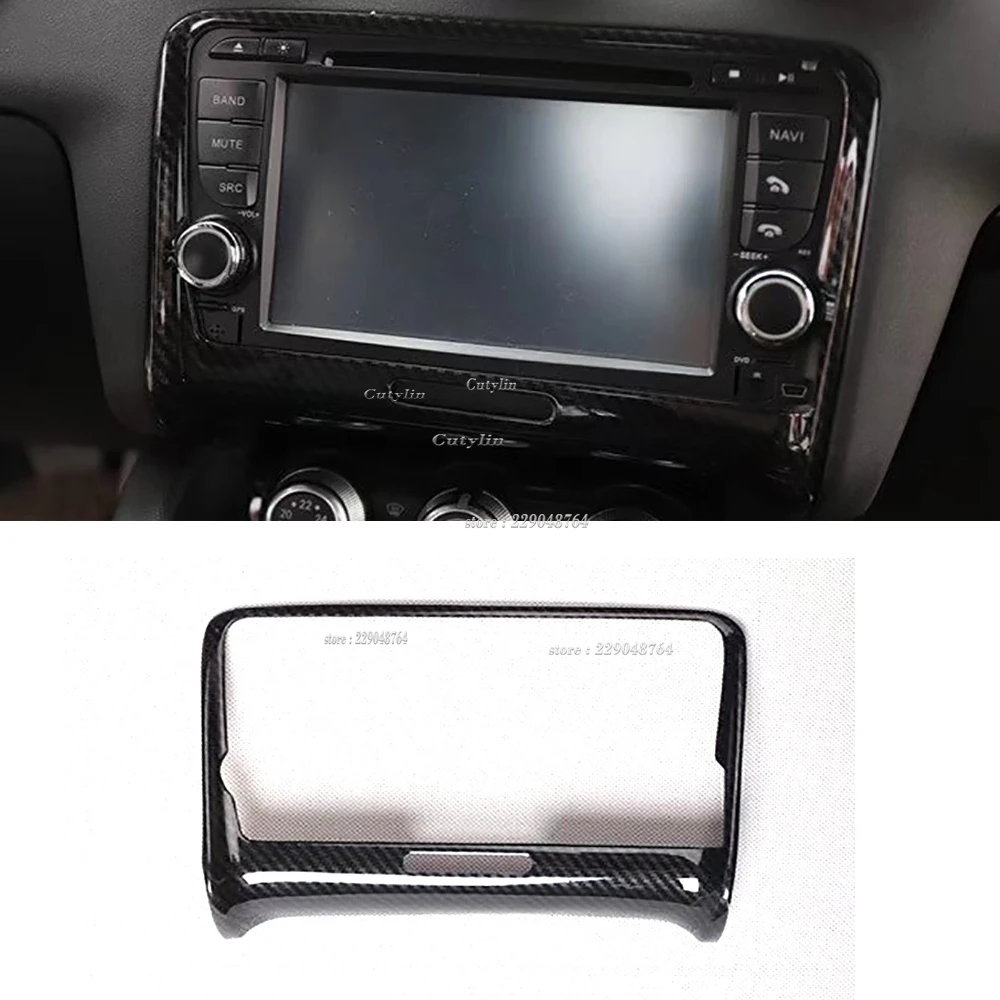For Audi TT 2008 2009 2010 2012 2013 2014 Car Accessories Gearbox Water Cup Frame Carbon Fiber Style Trim Windows Control Panel