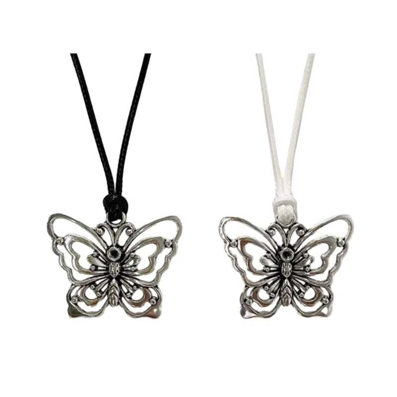 

S1Y1 Butterfly Pendant Choker Necklace Wedding Clavicle Chain Fashion Party Jewelry