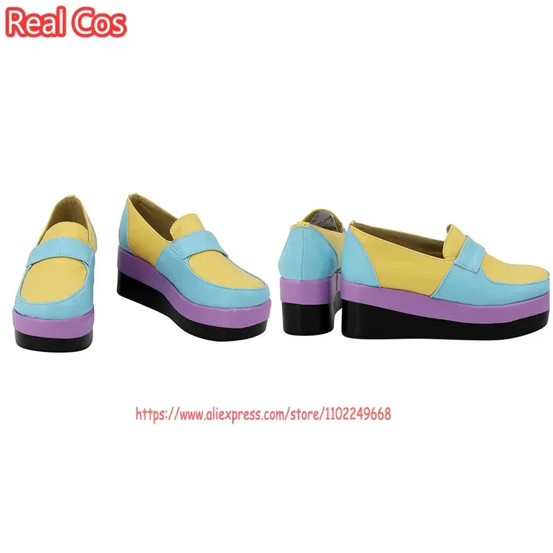 2025 aaa RealCos Anime Tokyo Cos Avengers Haitani Ran Costume Cosplay Abiti Stivali Scarpe arcobaleno Accessorio di Halloween per uomo F