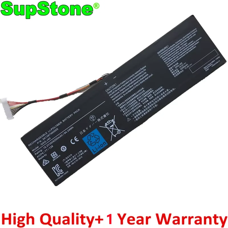 SupStone GAG-J40 Battery For Gigabyte Aero 14-K7 14-W7,Y9,15-W9,X8,15S XA,15X V8-CF2,17 SA,YA,WA,Aorus 17X XB,17G YB,X7 DT V6,V8