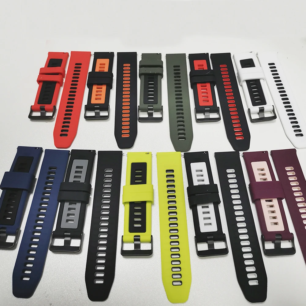 Спортивный силиконовый ремешок 20 мм 22 мм для HUAWEI WATCH GT6 Pro GT 5 4 3 SE 2 46 мм 42 мм/часы 5 4 3 Pro Сменные браслеты-браслет