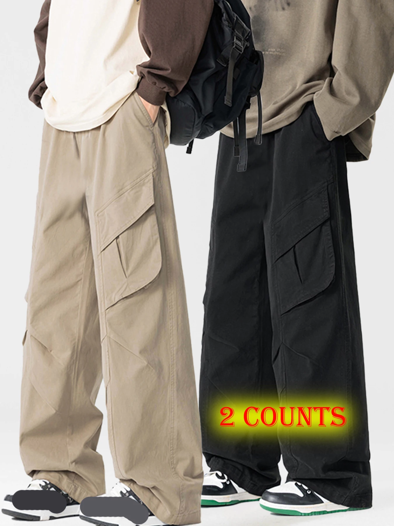 

Spring and Autumn Multi Pocket Loose Straight Tube Wear resistant Work Pants Large Construction Site Labor Protection Pants Spri