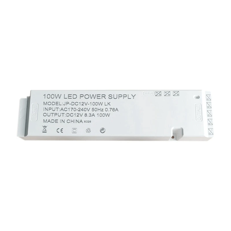 

AC220V To DC 12V Lighting Transformer LED Cabinet Light Strip Light Power Supply Port Driver EU Plug