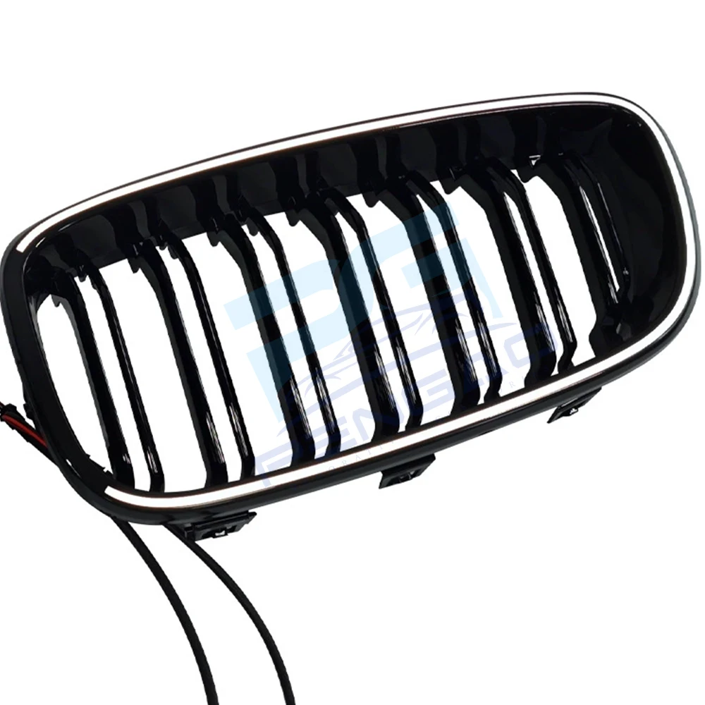 

For BMW F34 double lines Racing Grills 3GT emit light LED china open Original car replace 2013-2019 PC material