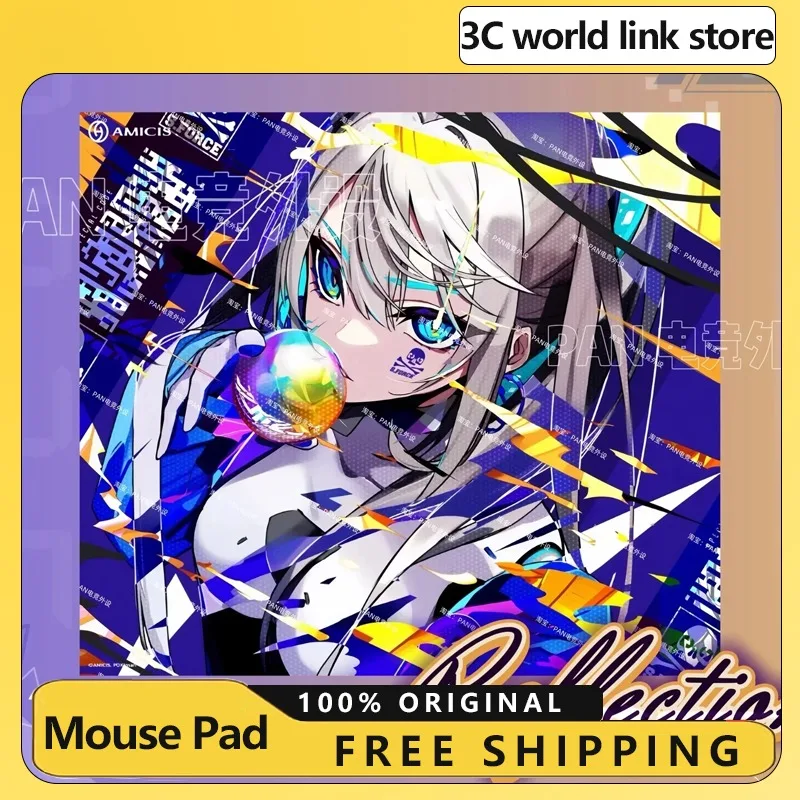 

amicis X Reflection Glass Mousepad Original Design Duplicate Edition Smooth Gaming Mousepad PC Accessory Valorant Mouse Pad