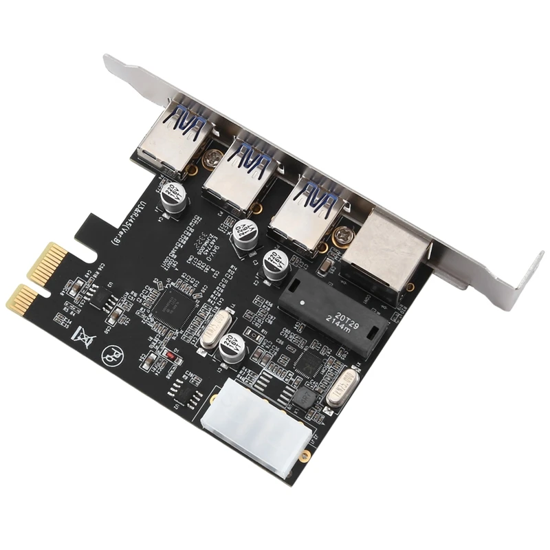 PCIe Slot to RJ45 USB 3.0 PCIe Expansion Card,with Gigabit Ethernet Controller PCI Express Adapter for Desktop PC-A69M