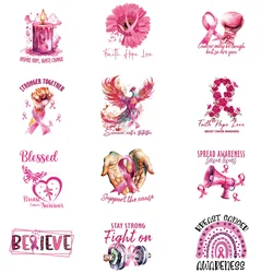 12piece cancer anticancer Tomorrow definitely better Iron Stickers DTF Transfers Stickers Ready Press For T-shirt clothes