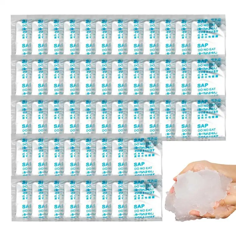 50pcs Camping Toilet Chemicals Liquid Waste Gelling Deodorizing Powder Eco Absorbent Gel for Camping Toilet for Portable Toilet