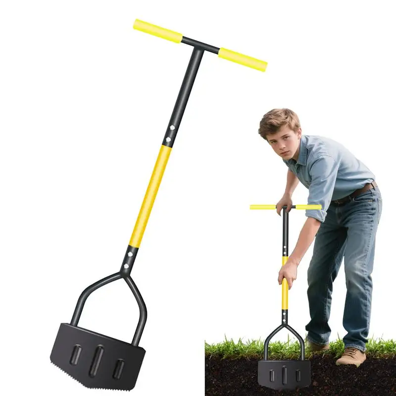 

Garden Edger Garden Hand Edger Lawn Tool Saw-Tooth Steps Flower Bed Grass Cleaning Gadgets Heavy Duty Ergonomical Handle Gear
