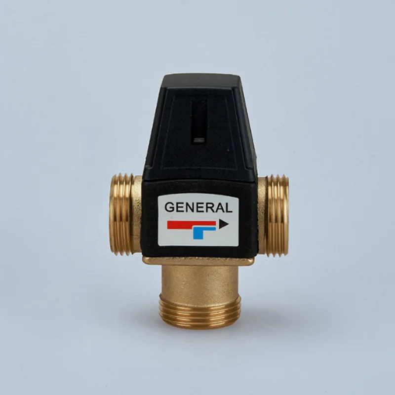 صمام خلط ثرموستاتي نحاسي، صمام ترموستاتي لسخان المياه بالطاقة الشمسية، صمام خلط تسخين الأرضية #3