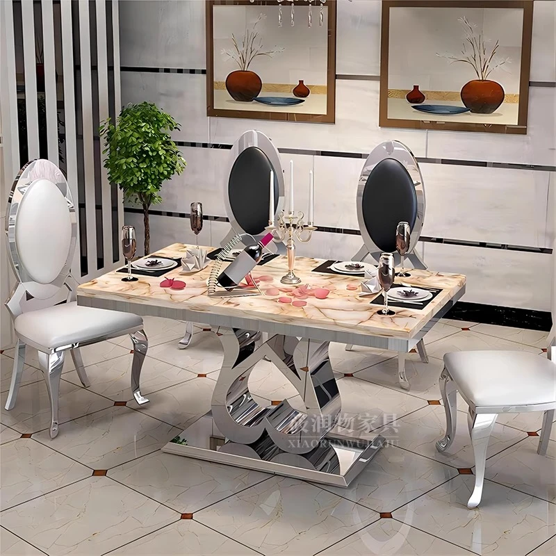 

Luxury Living Room Table Party Modern Salon Unique Salon Kitchen Set Dining Table Marble Nordic Tavoli Da Pranzo Home Furniture