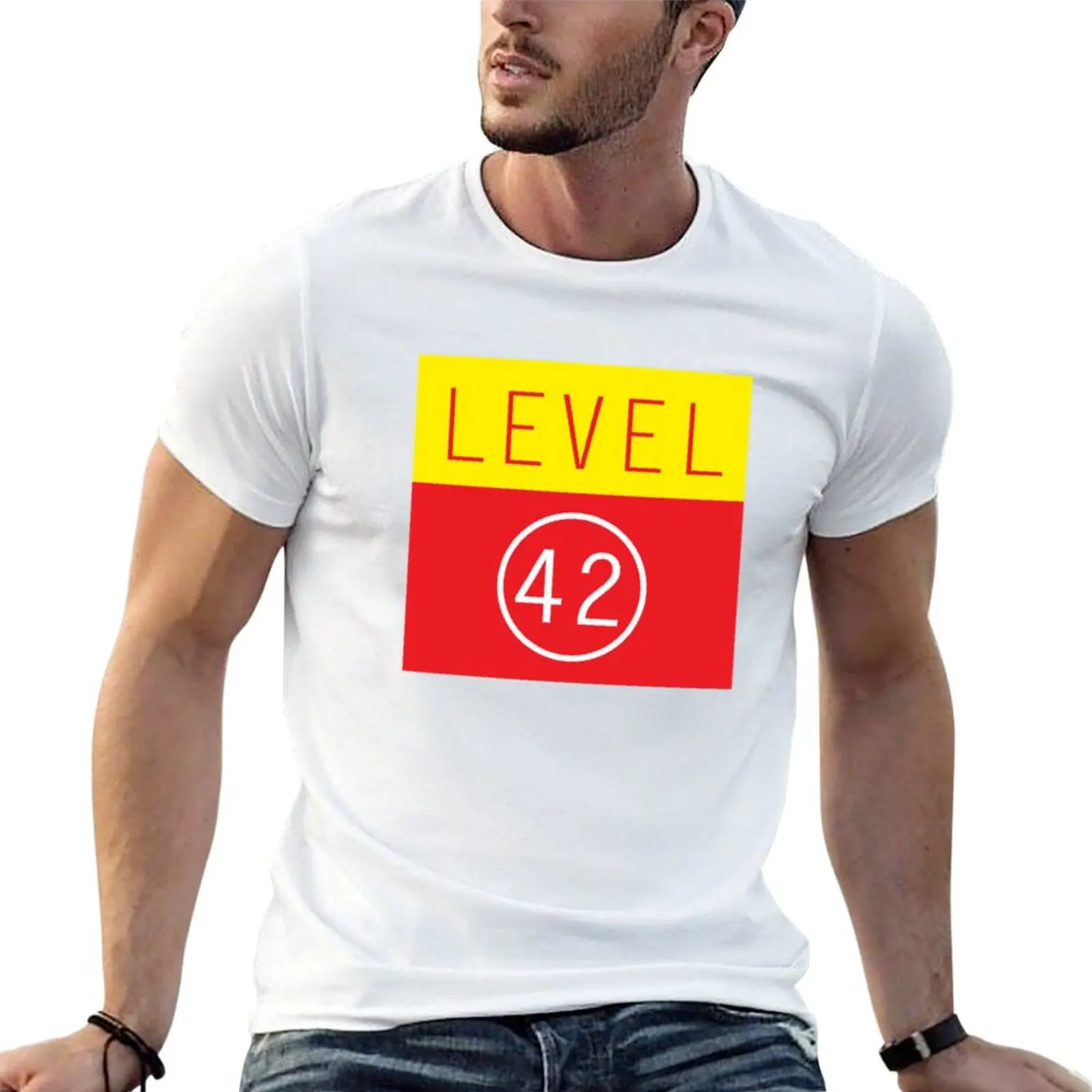 Level 42 T-Shirt aesthetic clothes funny costumes t shirts for men cotton