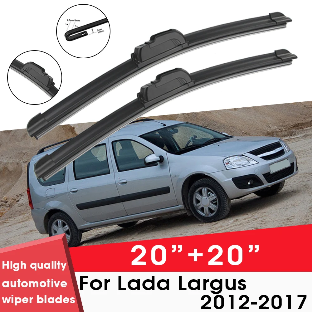 

BEMOST Car Wiper Blades Front Window Windshield Rubber Refill Wiper For Lada Largus 2012-2017 20"+20" Car Accessories