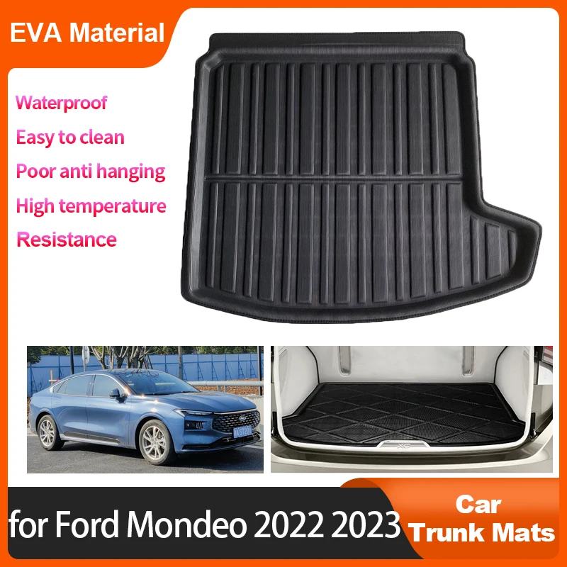 

Car Rear Trunk Mats For Ford Mondeo Taurus MK5 5 2022 2023 Auto Accessories Waterproof Protective Anti-Slip Trunk Storage Pad