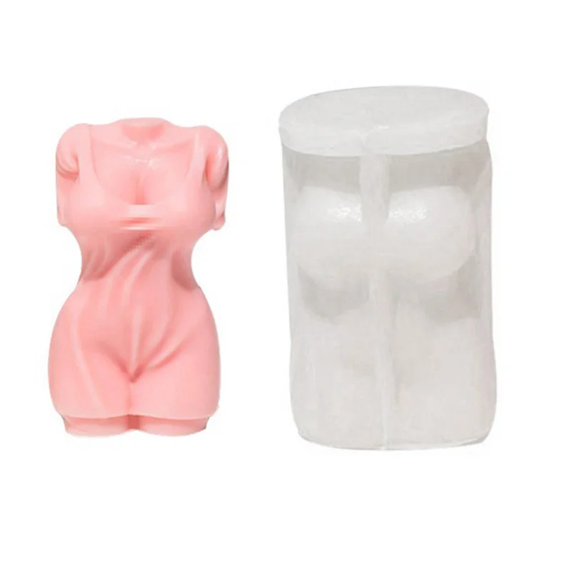 1 Piece, Men\'s and Women\'s Body Mold, Gypsum Aromatherapy Handmade Candle Dropper Silicone Decorative Mold