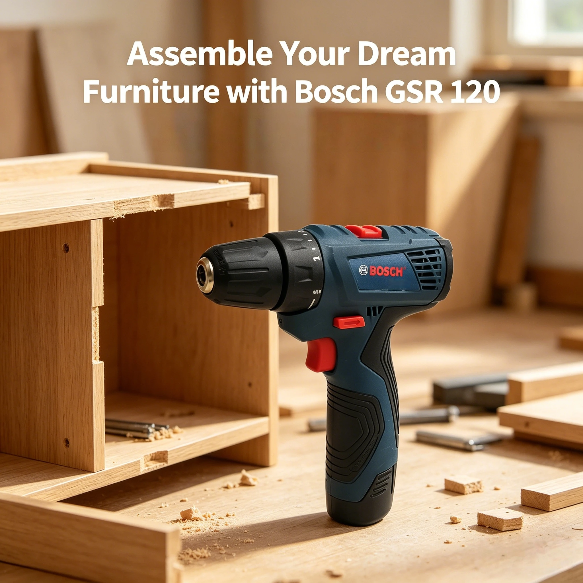 Bosch – perceuse électrique professionnelle GSR120 12V, perceuse à main électrique sans fil, multifonction, tournevis pour bricolage à domicile, outils électriques