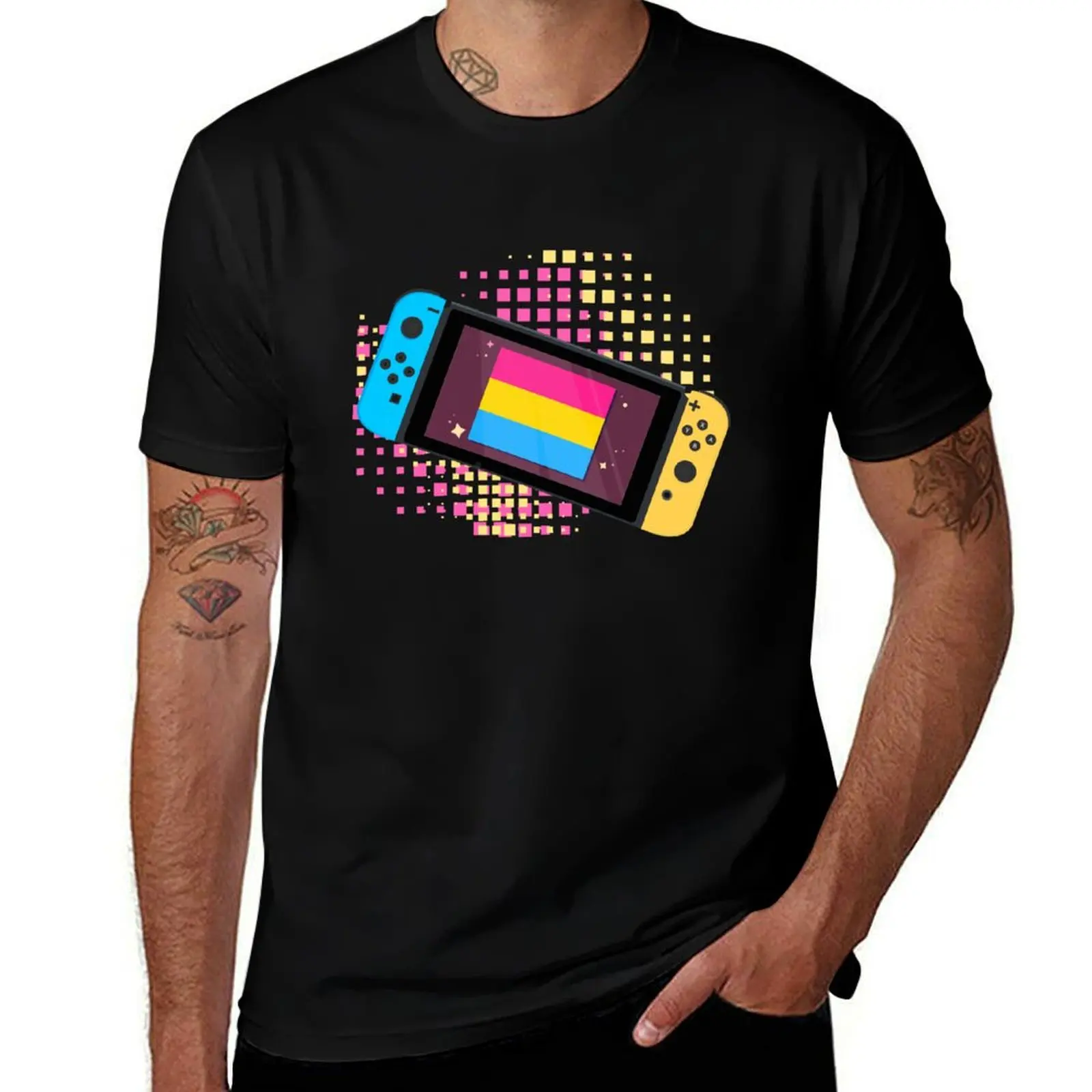 

Pride Game:Pansexual T-Shirt boys whites vintage graphic tee Anime t-shirt oversized oversized t shirt men