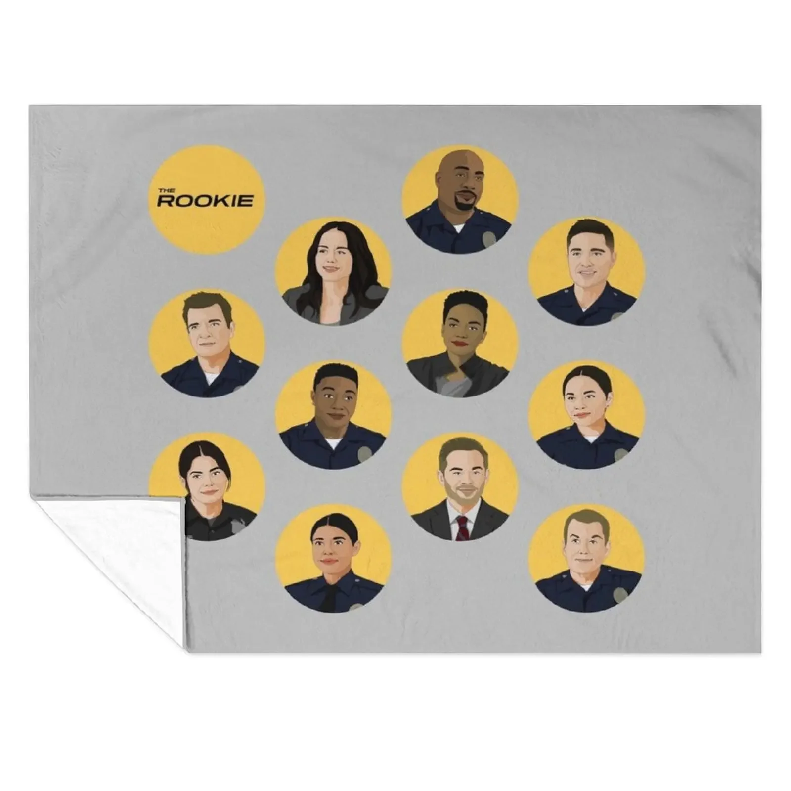 

Team Rookie graphic The Rookie Throw Blanket Plush christmas gifts halloween Soft Plush Plaid Blankets