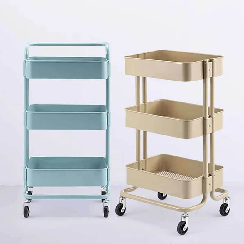 

Salon Furniture Storage Trolley Beauty Tool Cart Station Salon Trolley Makeup Storage Cart Wheels Gereedschap Kar Trolley ST021