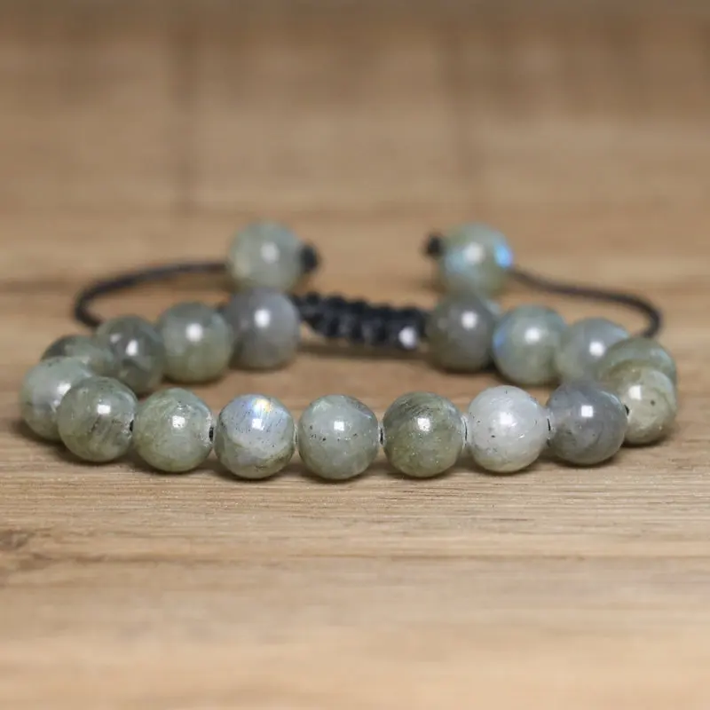 Natural Stone Bracelets Collection in Boho Style | Adjustable Cord with Knot Closure | Minimalist Stacking Jewelry  Daily use