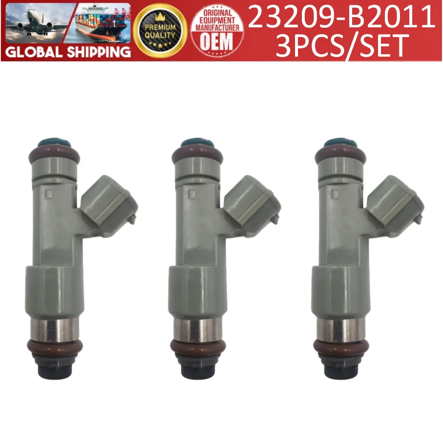 1/3pcs Fuel Injectors 23209-B2011 For Daihatsu Hijet S201 S211 Mira Esse Move L175 L235#23250-B2011
