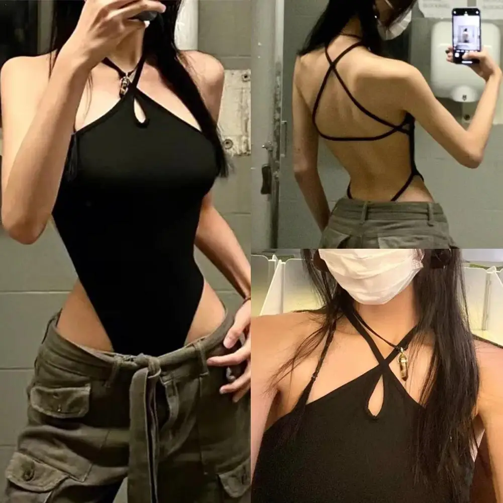 

Stylish Sexy Spice Girl Pure Desire Style Suspender Tank Top For Women Summer Slim-fit Shape-to-fit Breathable Underwear