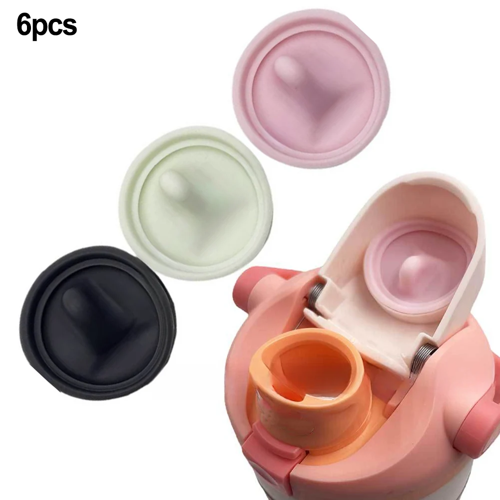 6 Replacement PlugFor Owalas Sway 30oz And 40oz Water Bottles To Restore Leak-Proof Function Gray, Cyan, Pink