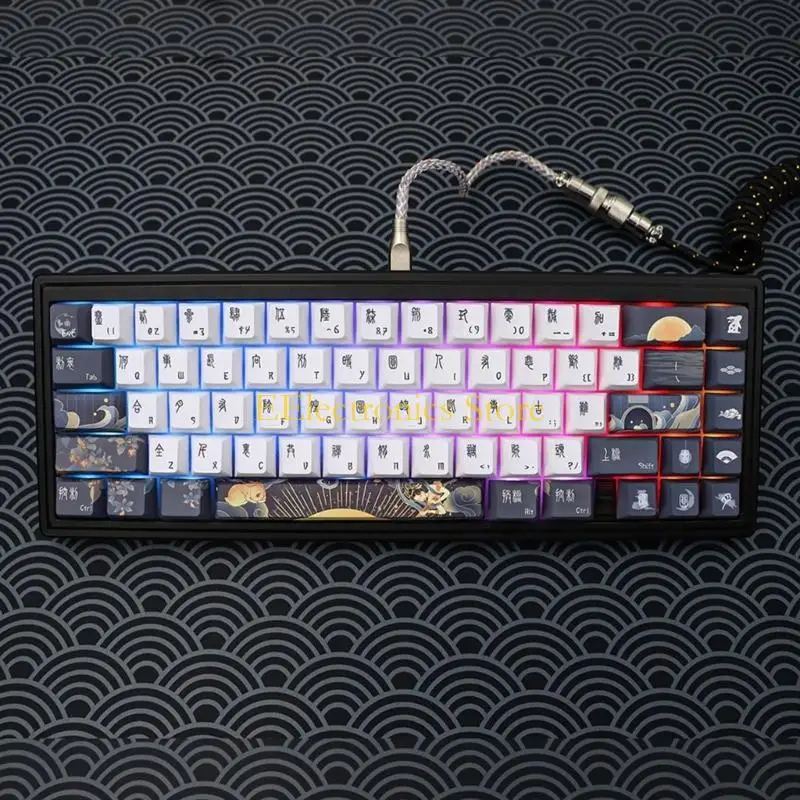 B03C 136 Keys Keycap Mechanical Keyboard Keycaps PBT Cherry Profile Key Caps For dz60/RK61/64/61/68/84/87/96/980/104/108