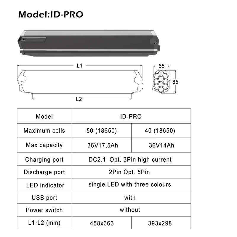 36V Dorado 10.4Ah 12.8Ah 14Ah 17.5Ah For Surpass Semi Nakamura E-Fit 100 summit 750 960 Wing old model V1 Velo Vtt Ebike Battery